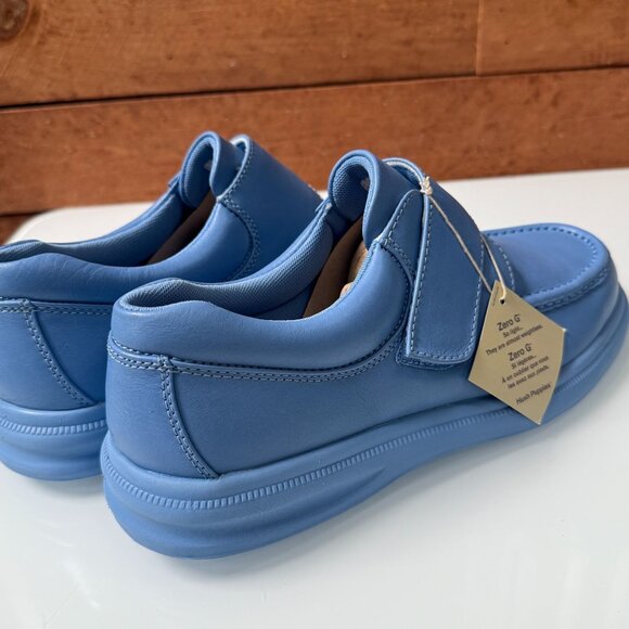 Hush Puppies Shoes Size 11 Mens Oxford Surf Blue Leather GIL Strap Low Top NIB - Picture 9 of 9